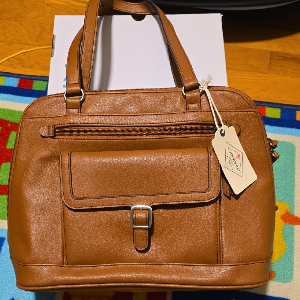 St. John's Bay Brown Leather Bag